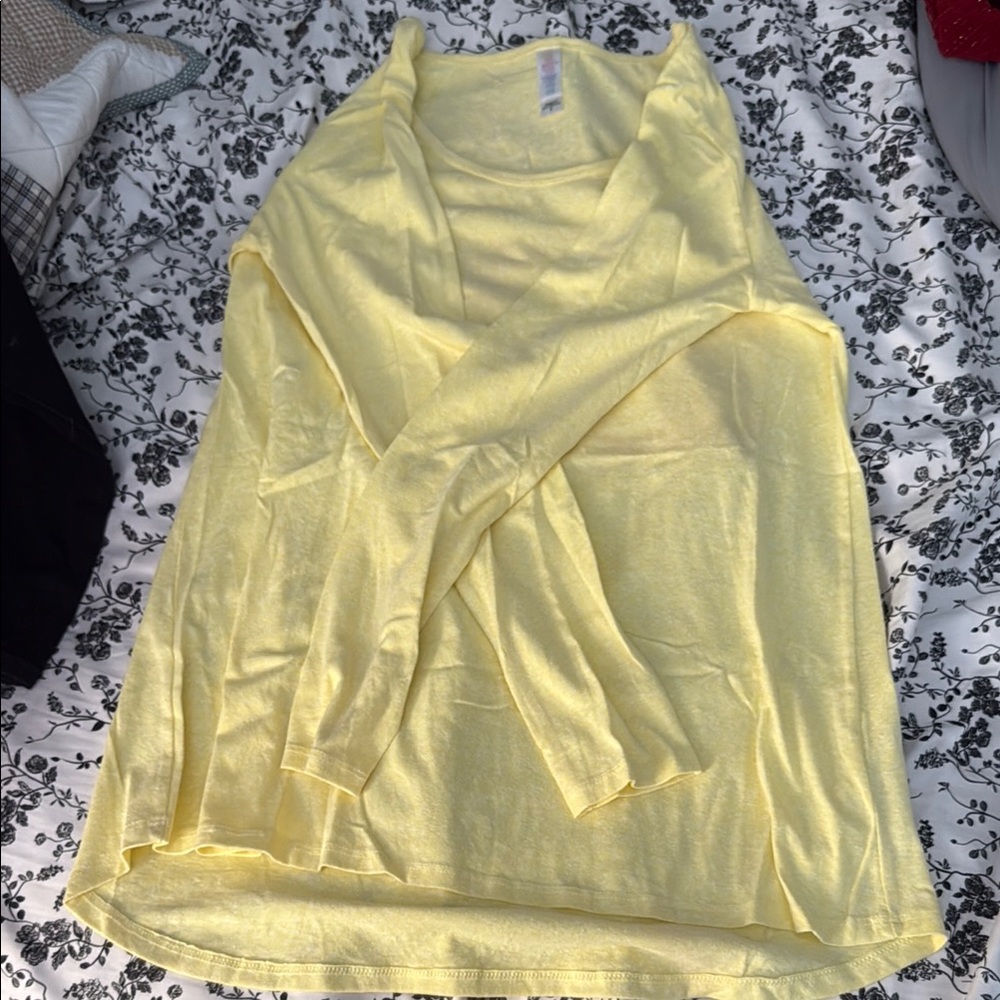 LuLaRoe Yellow Long Sleeve Tee